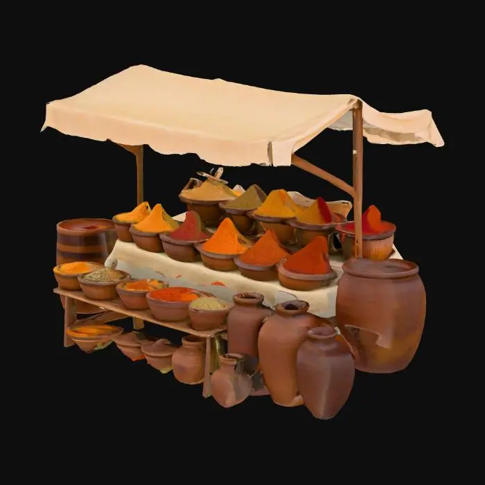 3D model for Spice Market Display