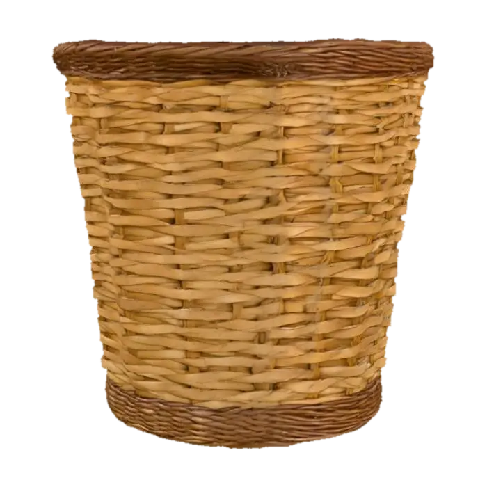 Woven Basket 3D model, vytvořený pomocí AI