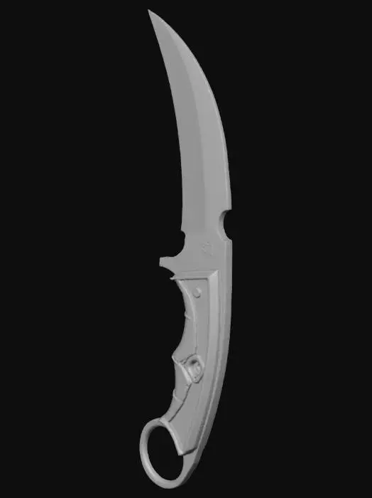 3D model for Golden Karambit