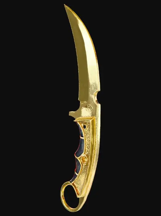 3D model for Golden Karambit