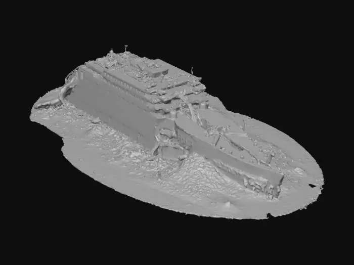 3D model for Titanic Wreckage Deep-Sea Scan
