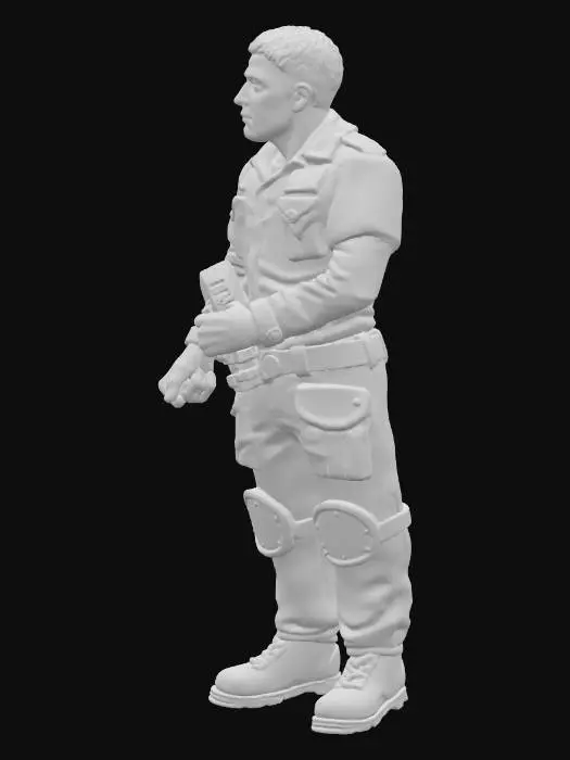 3D model for Action Figure in Green Uniform