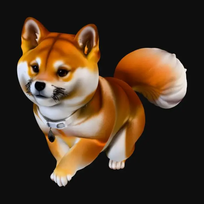 3D model for simple, shiba-inu, fantasy, cute, animal