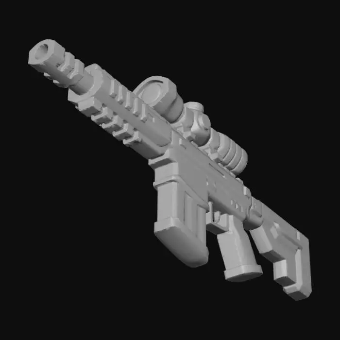 3D model for fusil de presision falcon DMR