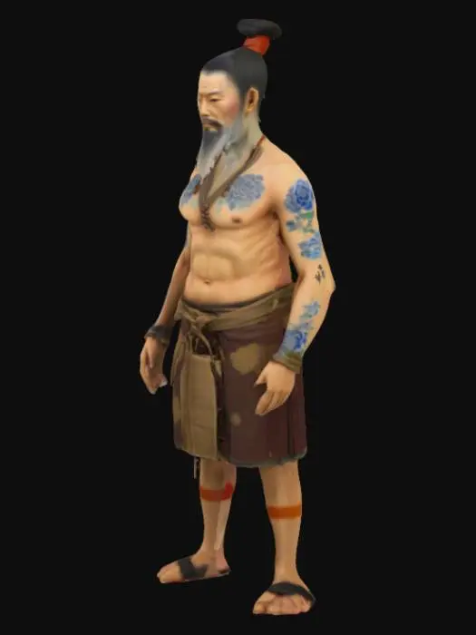 3D model for Yayoi period man with realistic T