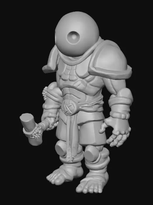 3D model for создай каменного голема маленького размера для игры дота 2