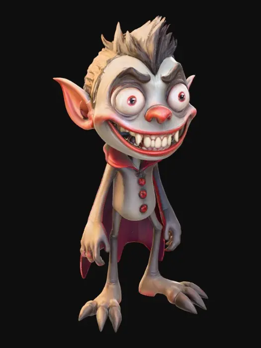 3D model for Vampire Jester, #Halloween2025#
