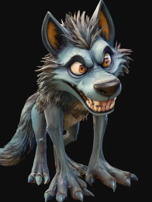 3D model for Mischievous Wolf, #Halloween2025#