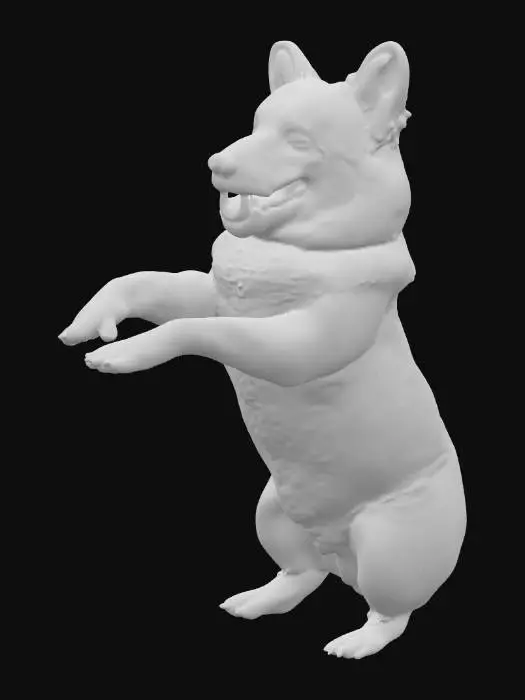3D model for Корги на задних лапах