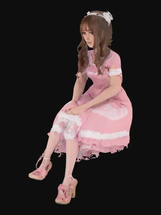 3D model for Elegance in Pink