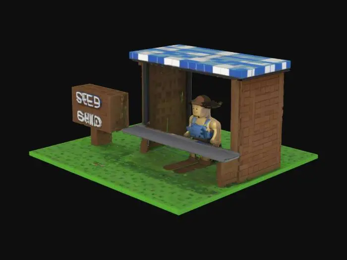 3D model for seed shop
