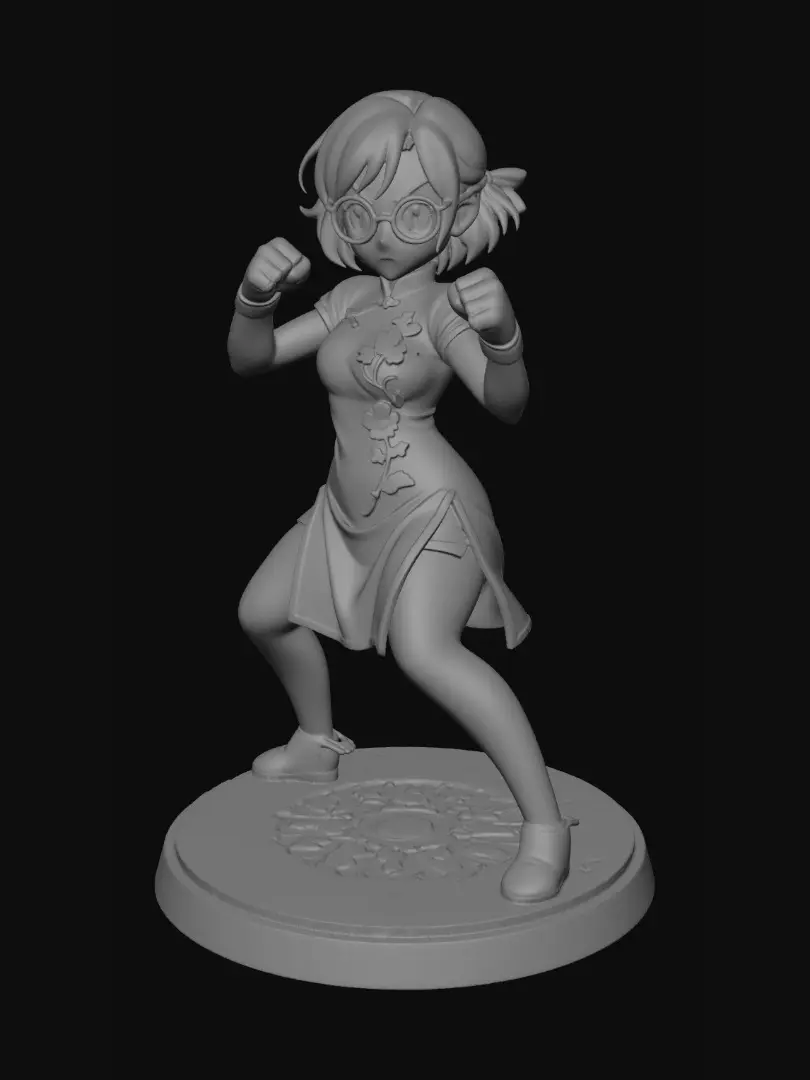 3D model for Qipao Warrior