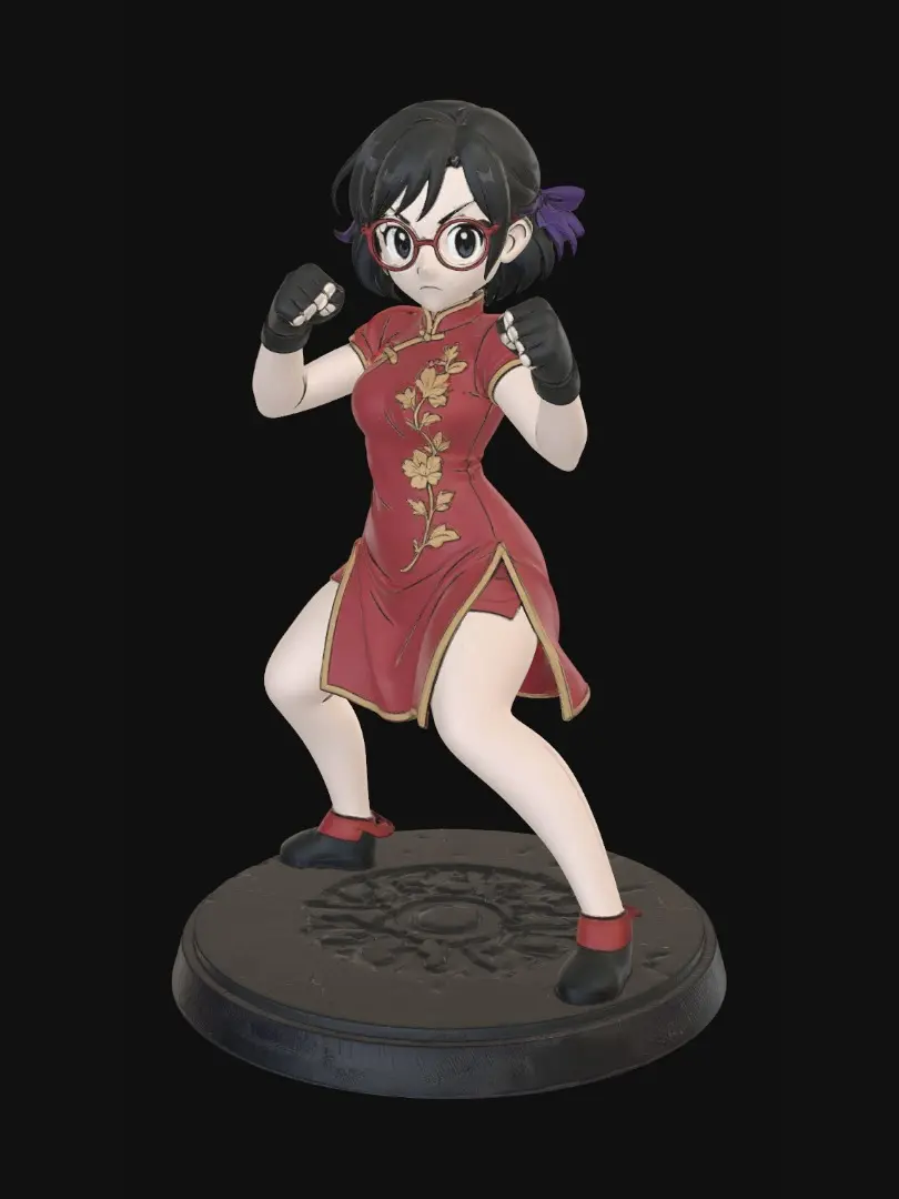3D model for Qipao Warrior
