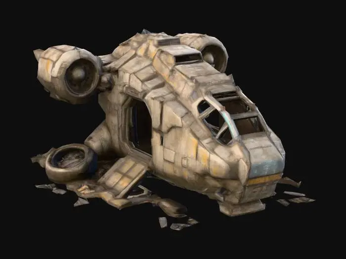 3D model for Desolate Crash Site