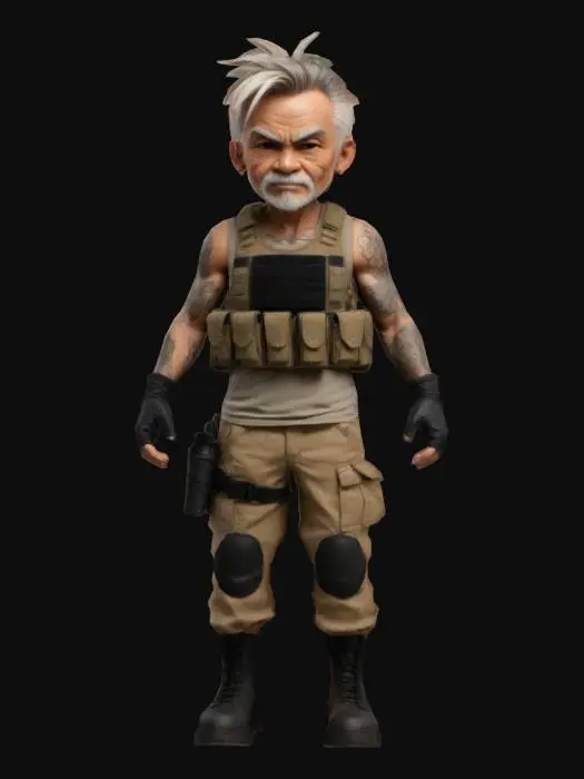 3D model for Warrior Chibi