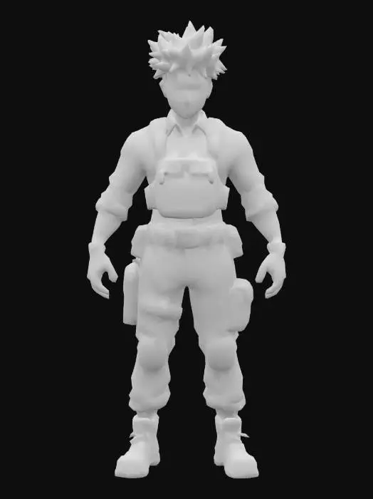 3D model for Rugged Hero