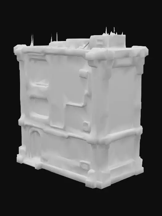 3D model for Futuristic Module A7, #PBR#