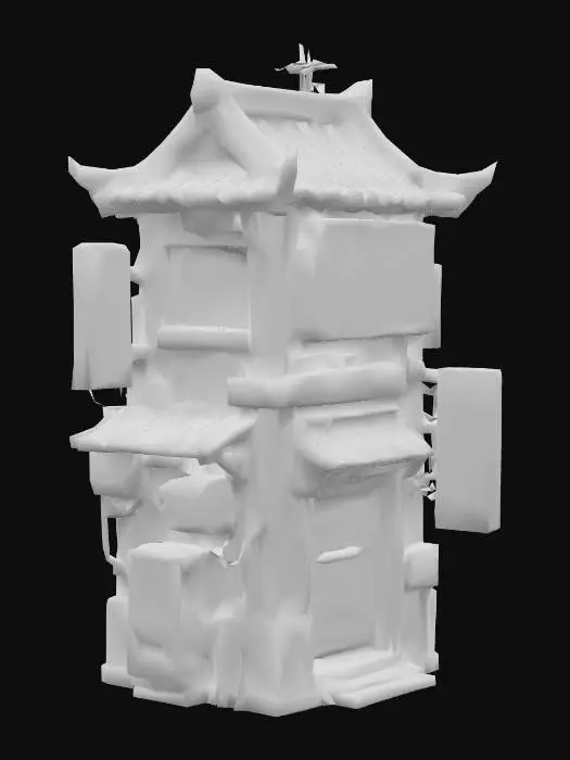 3D model for Neon Hotel, #PBR#