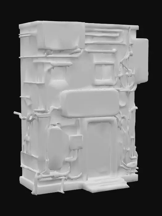 3D model for Cyber Ramen Cube, #PBR#