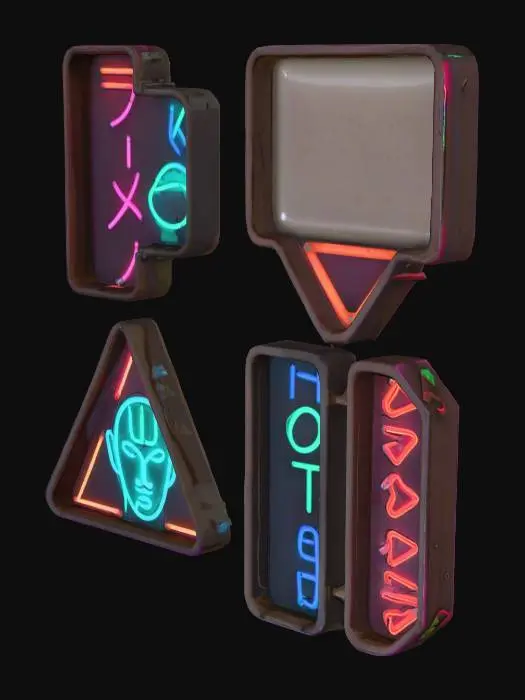 3D model for Neon Sign Collection