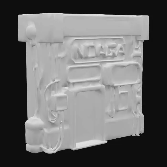 3D model for Neon Deco Storefront, #PBR#
