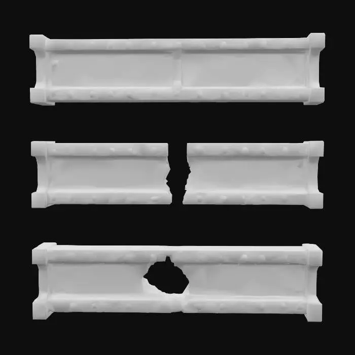 3D model for Steel Beam Devolution, #PBR#