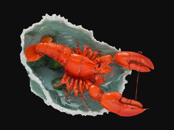 3D model for Lobster's Illusion, #ocean#