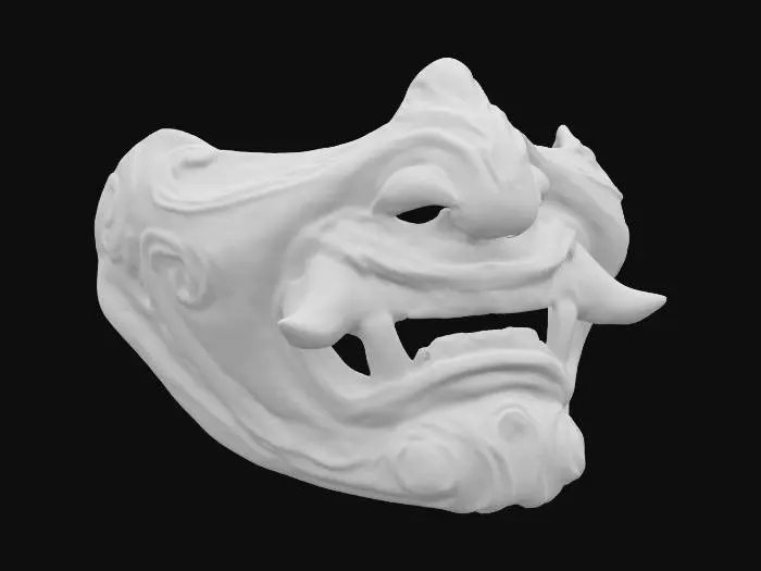 3D model for Oni Mask Sculpture