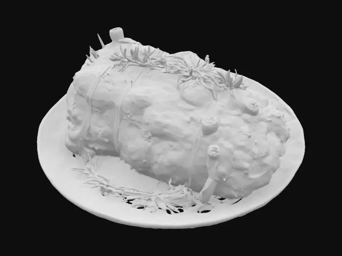 3D model for Roasted Herb Lamb.