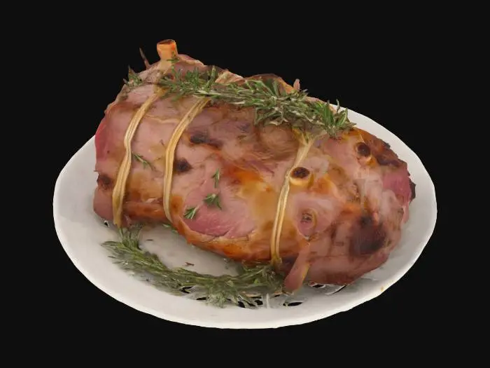 3D model for Roasted Herb Lamb.