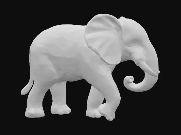 3D model for Elephant Sculpture