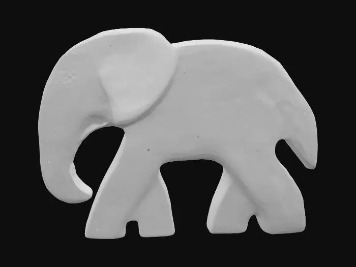 3D model for Wooden Elephant Statue