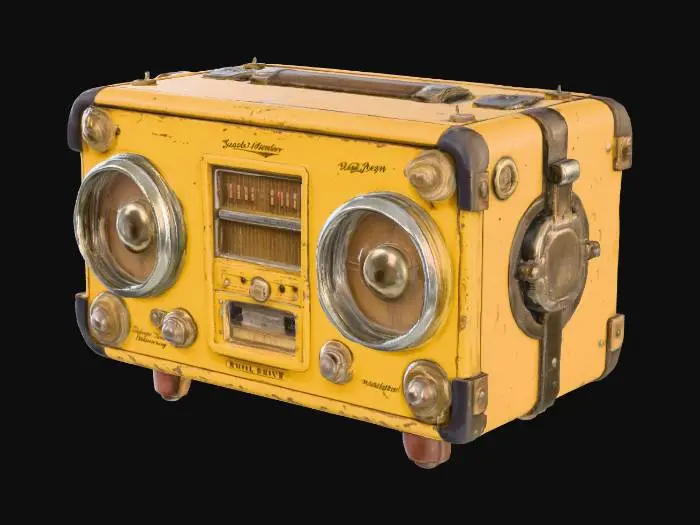 3D model for Retro BoomBox