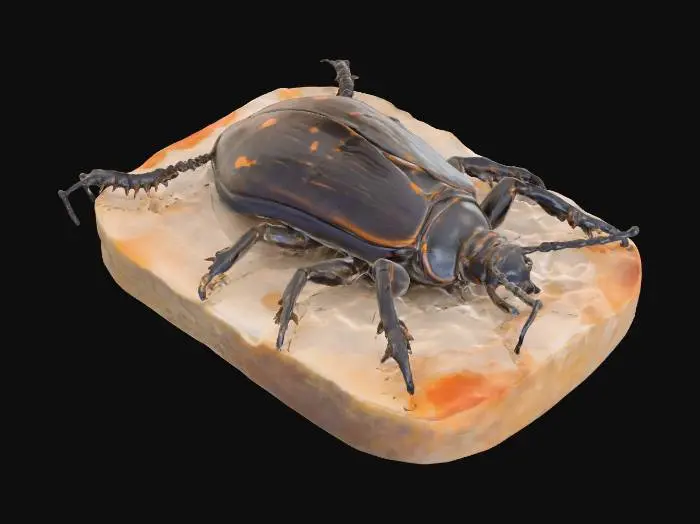 3D model for Fossil Beetle Specimen