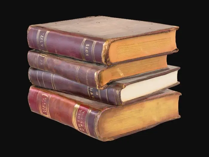 3D model for Stack of Vintage Books