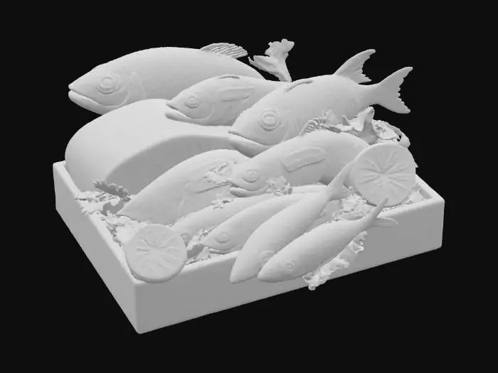 3D model for Catch of the Day, #food#