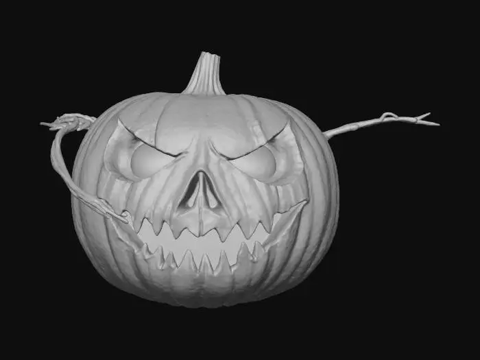 3D model for Rainy Jack-O'-Lantern, #Halloween2025#