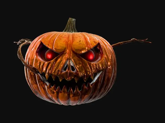 3D model for Rainy Jack-O'-Lantern, #Halloween2025#