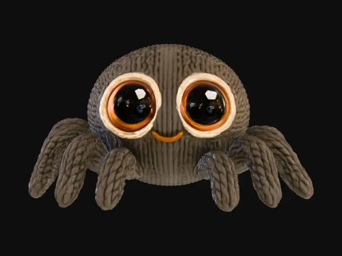 3D model for Yarn Spider Friend, #Halloween2025#