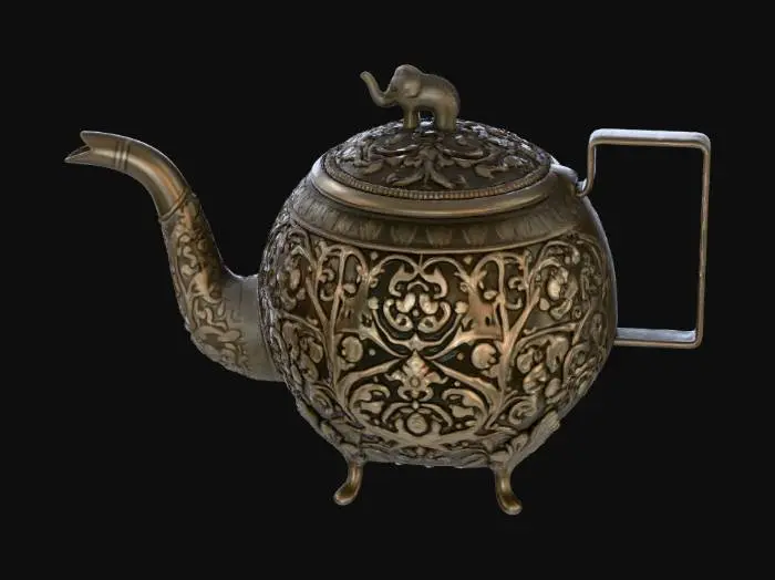 3D model for Elephant Teapot Vintage Design