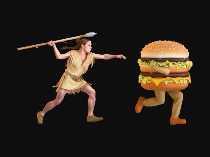 3D model for Hunter vs. Burger, #Thanksgiving#