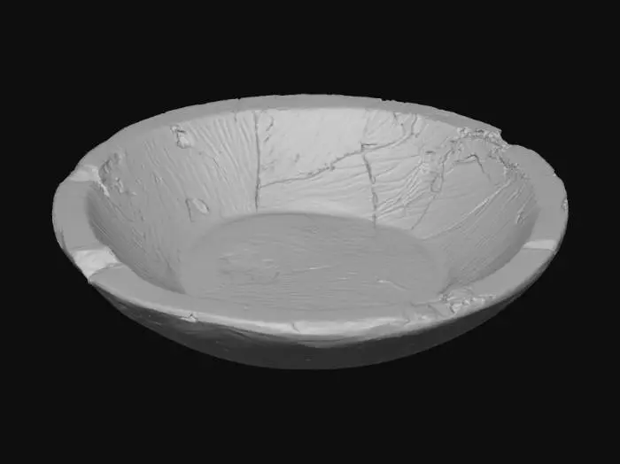 3D model for Rustic Wooden Bowl