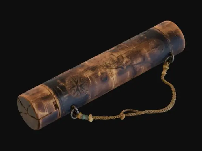 3D model for Antique Map Cylinder