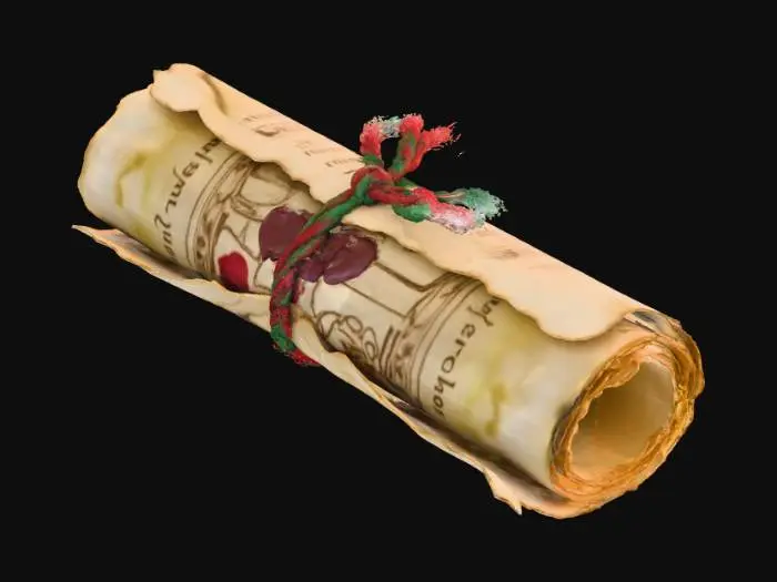 3D model for Ancient Scroll, #Christmas2025#