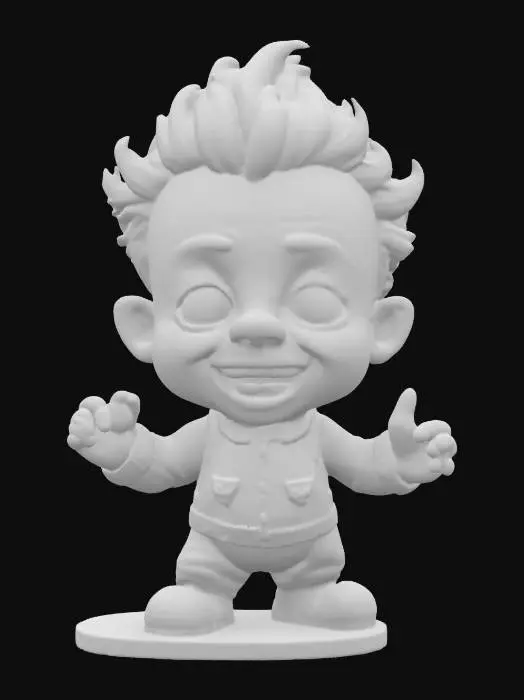 3D model for Whimsical Wooden Child