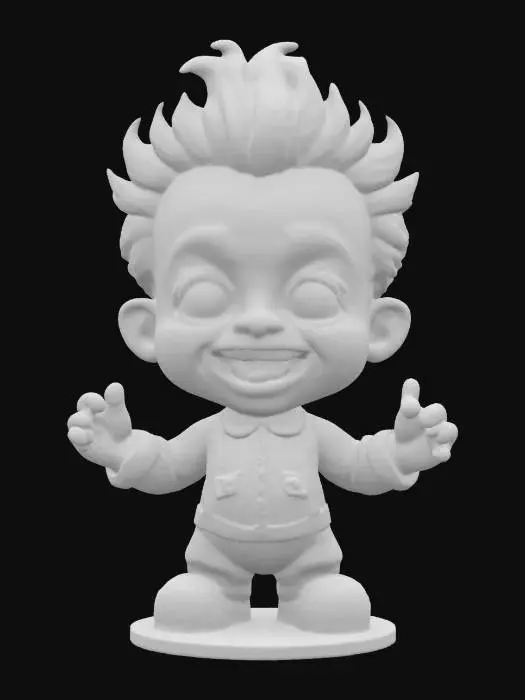 3D model for Whimsical Wooden Child