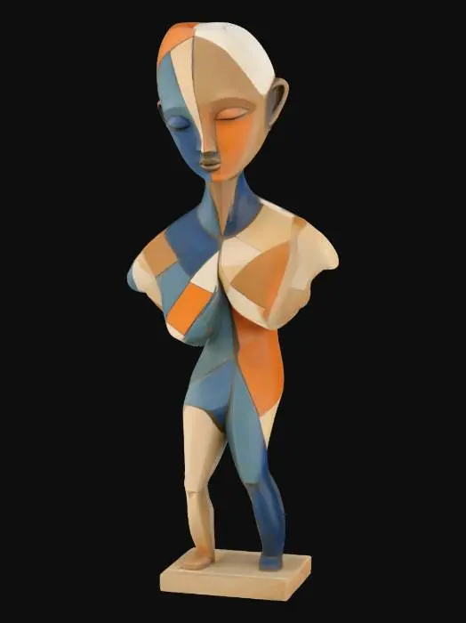 3D model for Cubist Figure Sculpture