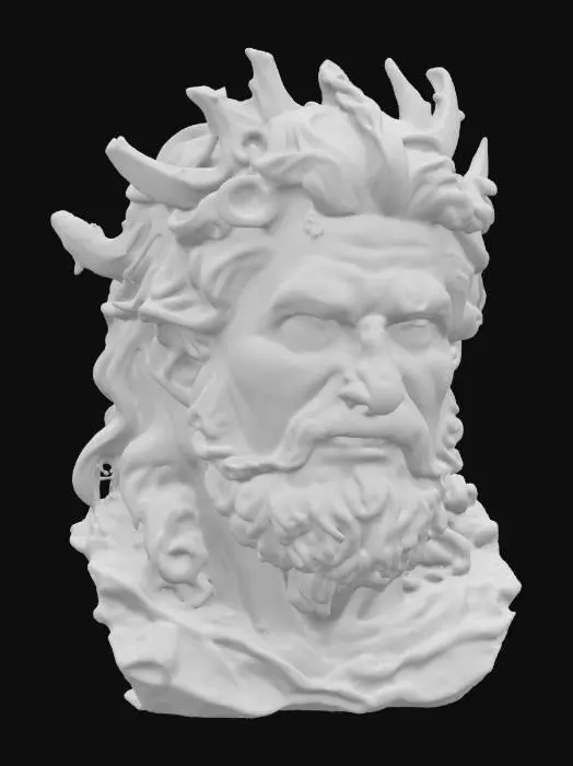 3D model for Poseidon's Majesty, #ocean#