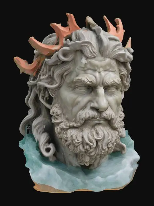 3D model for Poseidon's Majesty, #ocean#