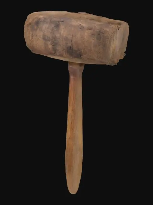 3D model for Wooden Mallet